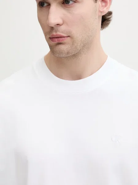 Calvin Klein Jeans тениска мъжка от бяло
