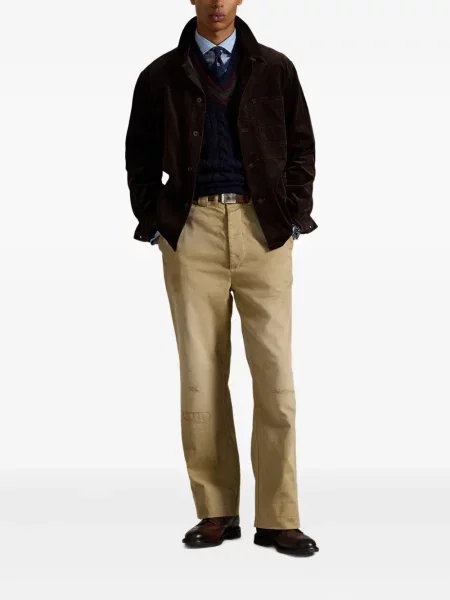 Μικρός κασκέτο Polo Ralph Lauren με χαμηλή μέση υφαίνω διαγωνίως πράσινο