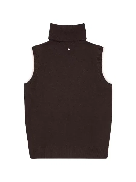 Pulover Armani Exchange fără mâneci maro