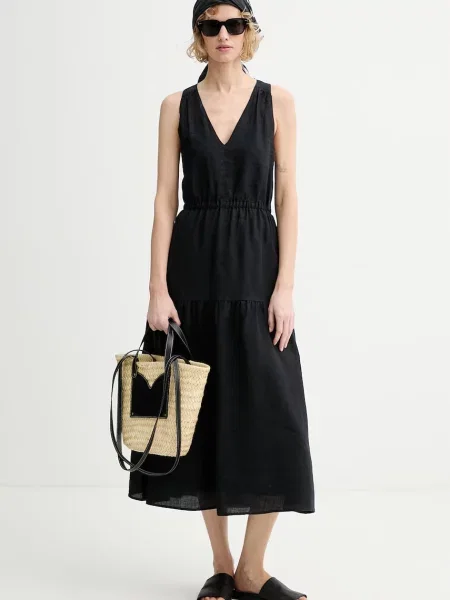 Marc O'Polo rochie din in negru