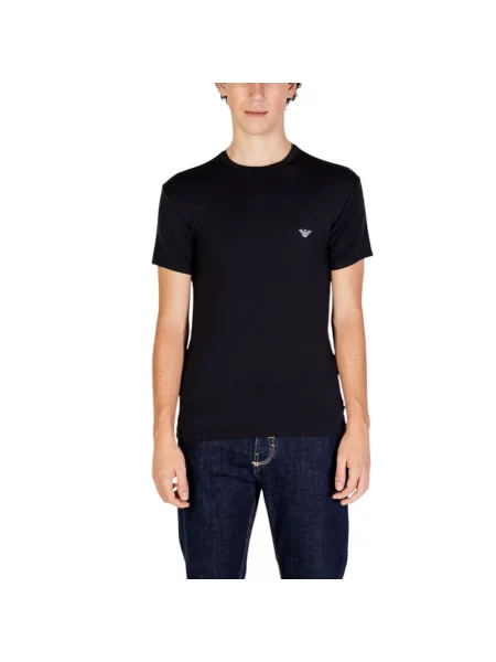 Koszulka Emporio Armani klasyczna czarna