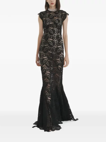 Rochie maxi 2310 Studio din dantelă negru