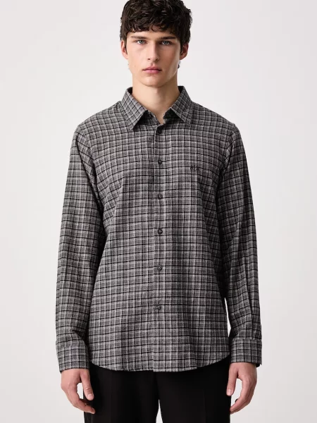 Armani Exchange cămașă pentru bărbați din gri