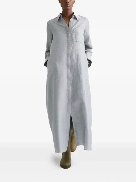 Rochie Twp cu dungi alb