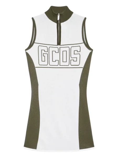 Rochie mini Gcds cu imagine de costum alb