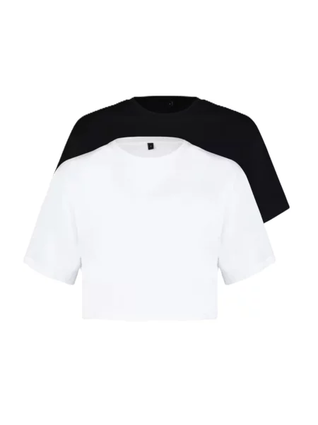 Trendyol Tricou negru alb