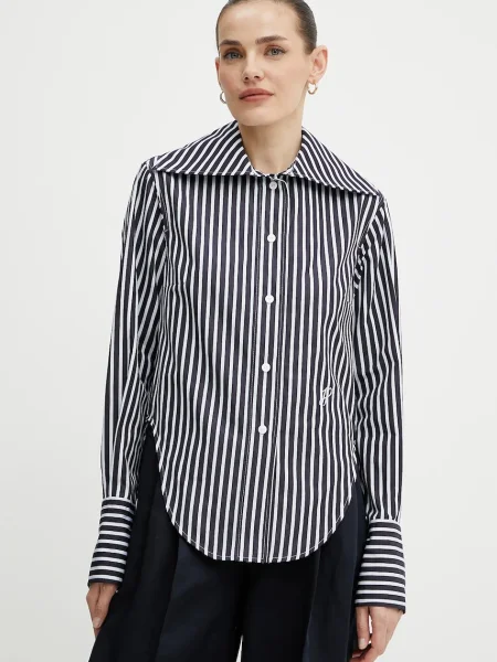 Patou cămașă din bleumarin cu guler clasic relaxed