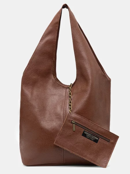Geantă Answear.lab din piele maro