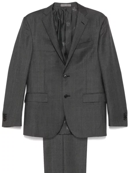 Costum Corneliani în carouri de costum gri