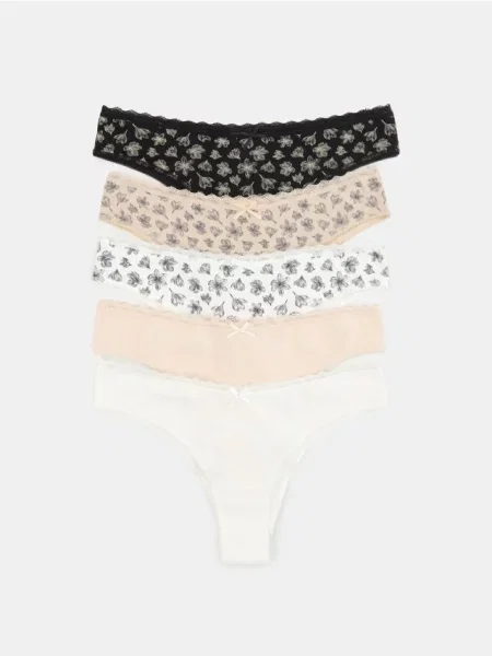 Бразильські трусики набір 5 шт. різнобарвний