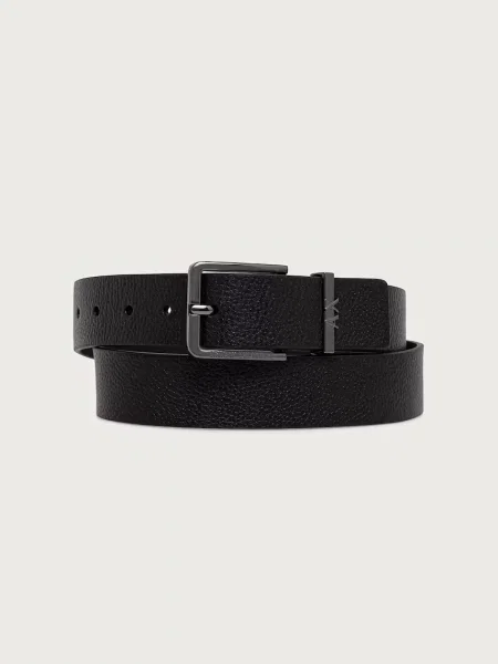 Armani Exchange curea pentru bărbați din piele negru