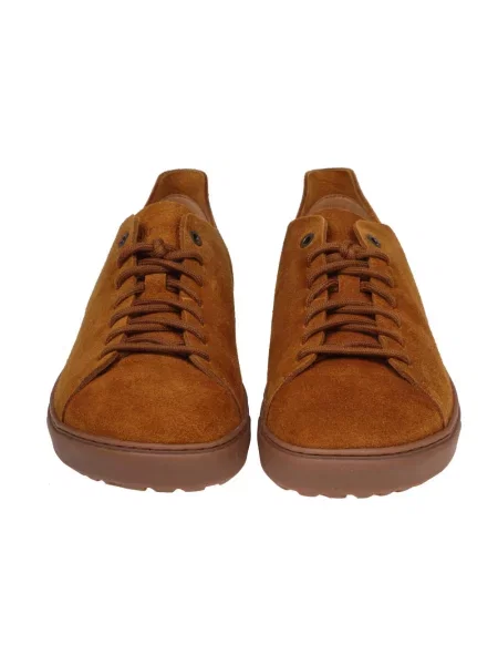 Sneakersy Birkenstock skórzane brązowe