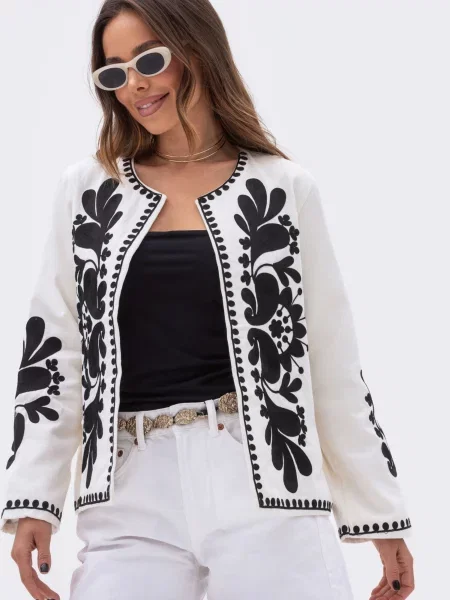 Піджаки Dressa бавовна/поліестер/еластан білий