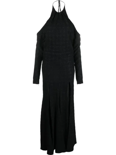 Rochie Philosophy Di Lorenzo Serafini cu gât halter de costum negru
