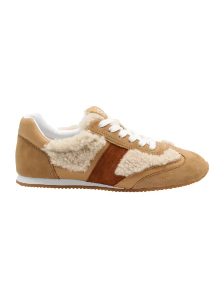 Sneakersy Polo Ralph Lauren brązowe