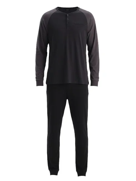 Dagi Pijama lungă gri negru