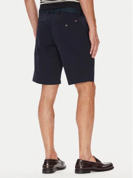 Tommy Hilfiger Kratke hlače iz tkanine Brooklyn Mornarsko modra