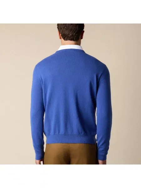 Sweter Brooks Brothers z kaszmiru niebieski