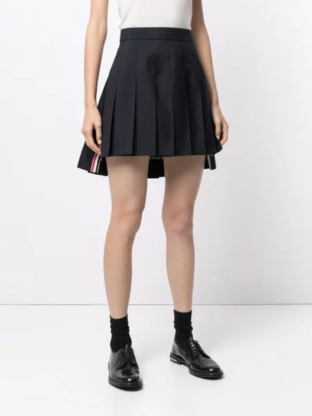 Plisované plisované sukně Thom Browne modré