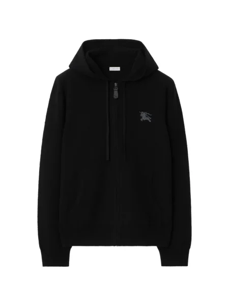 Hanorac cu glugă Burberry de lână negru
