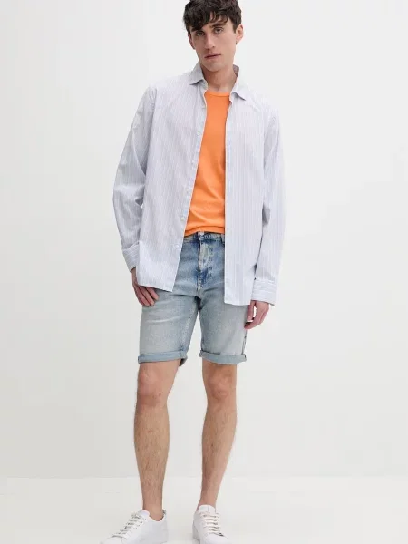 Tommy Jeans tričko oranžové