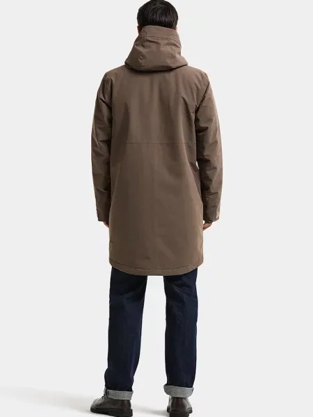 Didriksons Parka Mężczyźni niebieski S brązowa