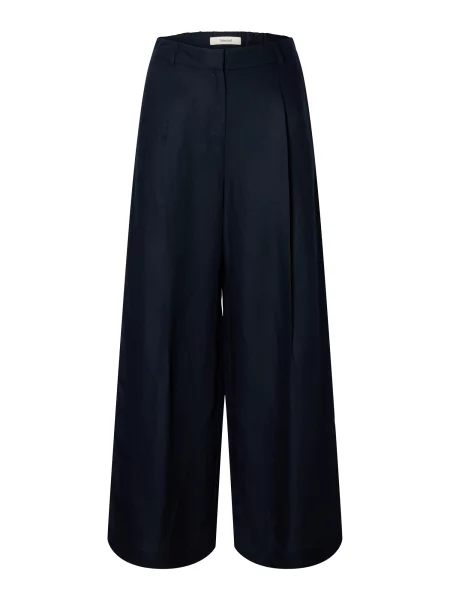 SELECTED Hlače z naborki SLFLYRA safir