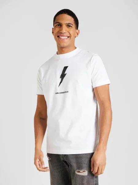 Karl Lagerfeld Tricou alb