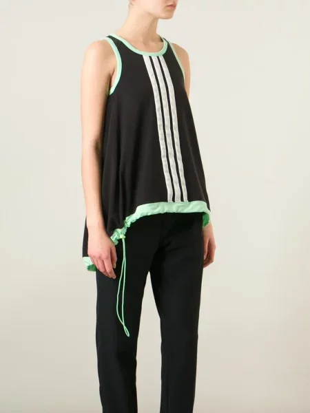 Top Y-3 cu cordon negru