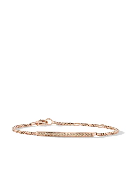 Aur roz diamant brăţară David Yurman roz