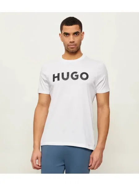 HUGO Tricou Dulivio alb