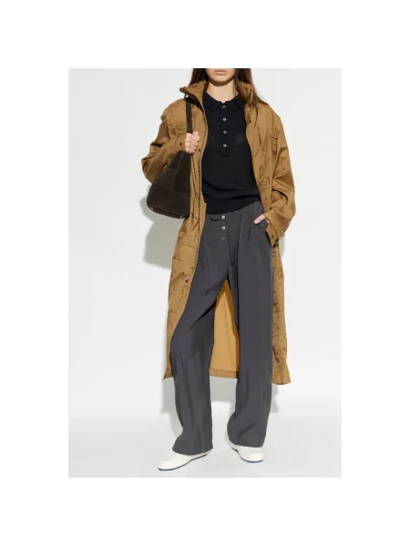Lniany sweter z golfem Studio Nicholson czarny