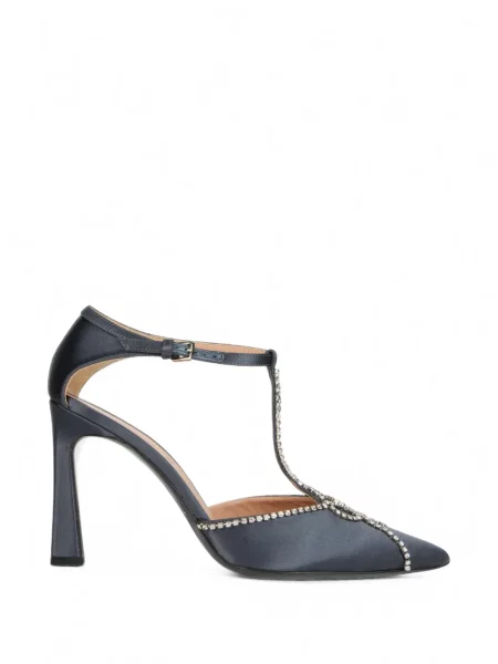 Pantofi cu toc Alberta Ferretti albastru