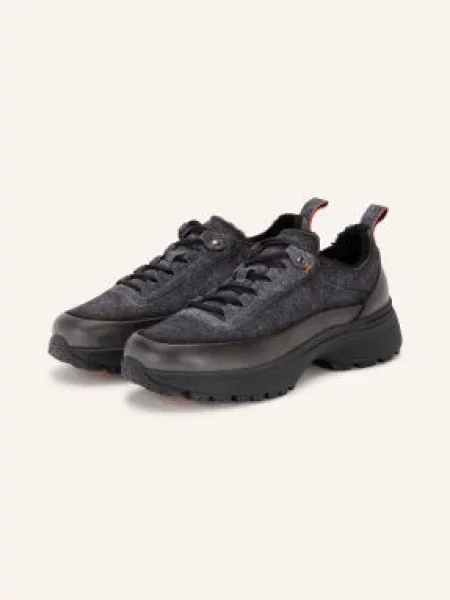 Santoni Sneakersy tmavě šedá