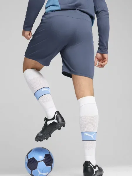 Szorty treningowe Manchester City PUMA Inky Blue Magic niebieskie