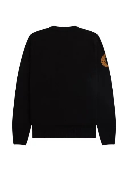 Sweter Fred Perry wełniany czarny