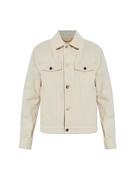 Kurtka jeansowa Moschino beżowa
