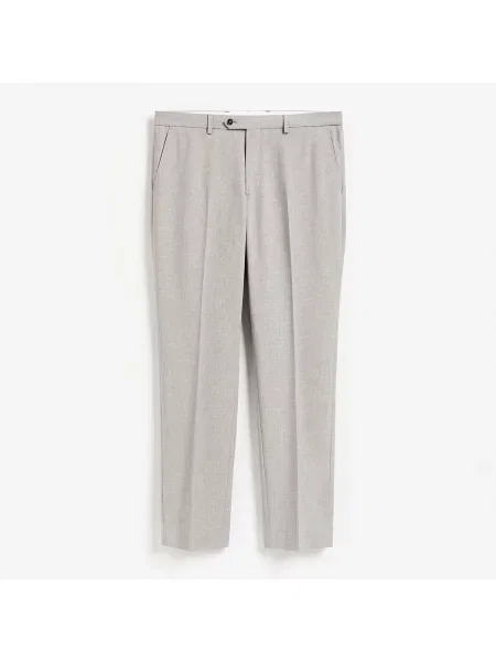 Reserved Oblekové kalhoty slim fit kávová