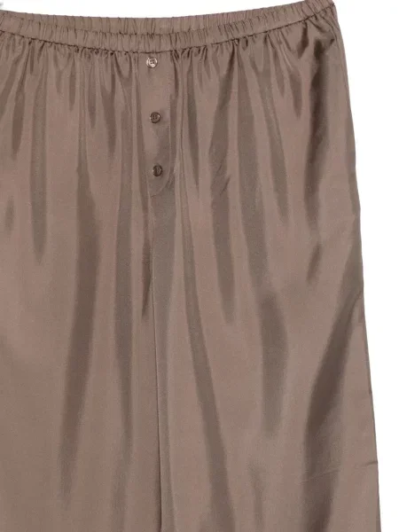 Pantaloni Róhe de mătase maro