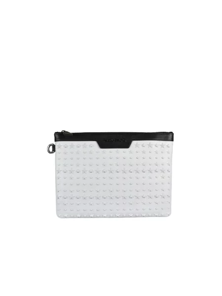 Torba Jimmy Choo skórzana retro biała