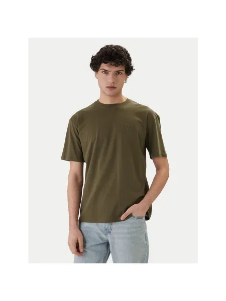 Guess Póló Regular Fit khaki