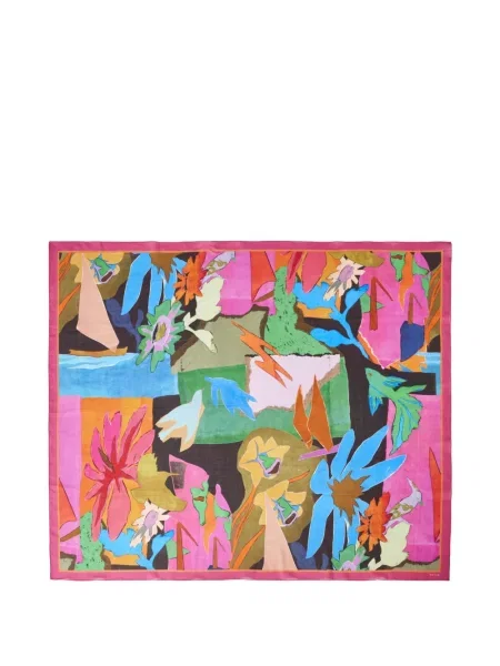 Fular Paul Smith cu model floral roz