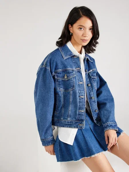 GUESS Prechodná bunda denim modrá