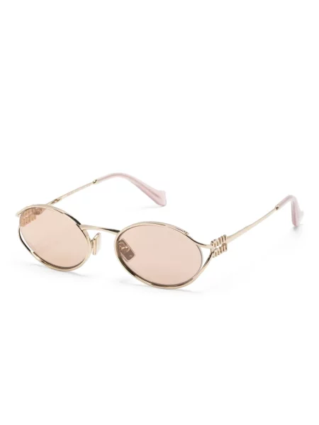 Saulės akiniai Miu Miu Eyewear auksinė