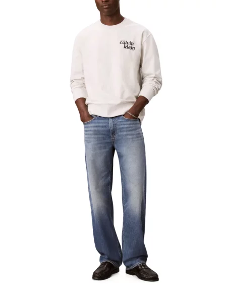 Pulover Calvin Klein cu imagine cu decolteu rotund