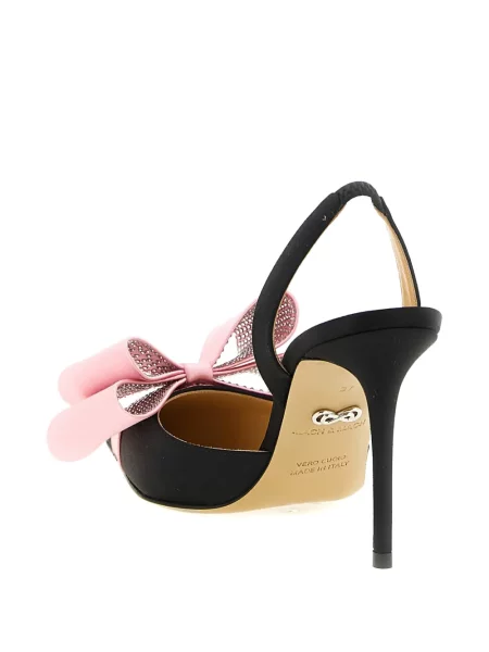 Pantofi cu toc Mach & Mach cu funde negru