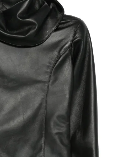 Bluzka Almaz skórzana czarna