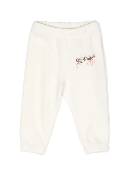 Spodnie dziecięce Off-white białe