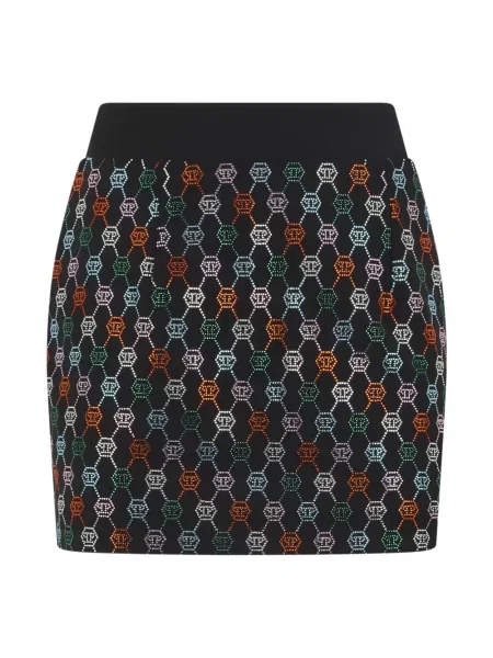 Spódnica mini Philipp Plein wełniana czarna
