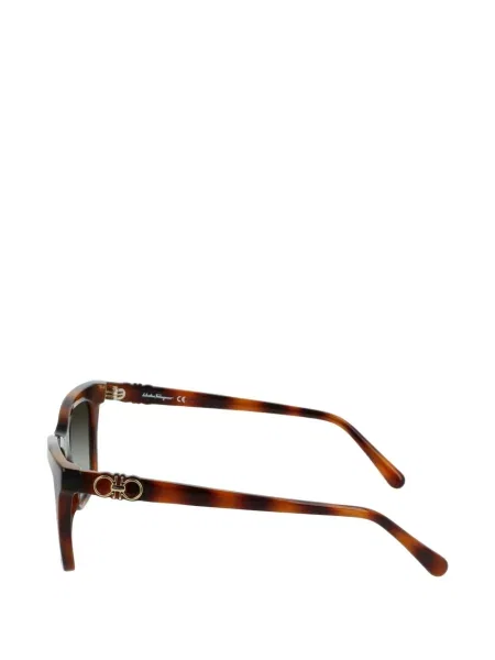 Ochelari de soare pătrați Ferragamo maro